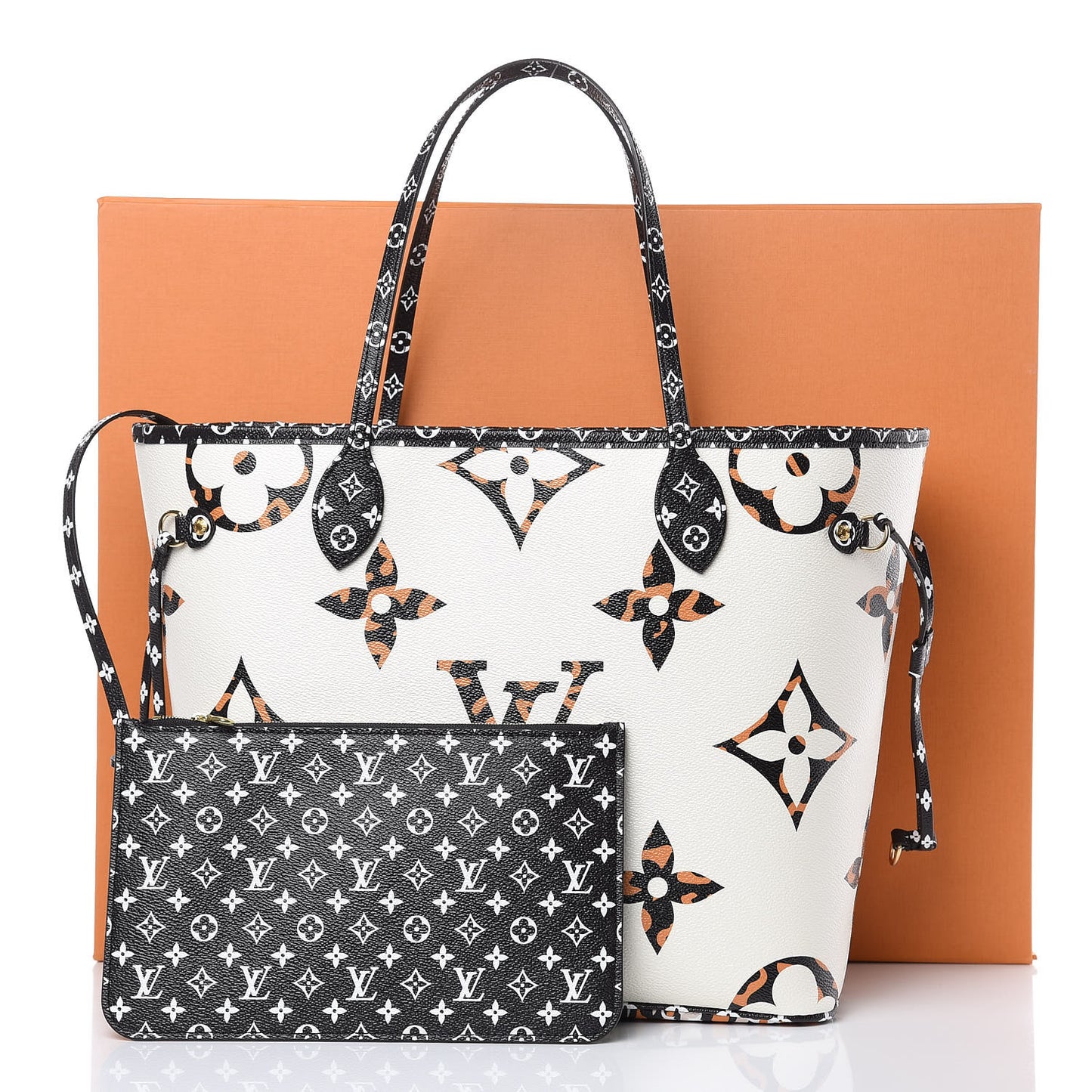 Monogram Giant Jungle Neverfull MM Ivory