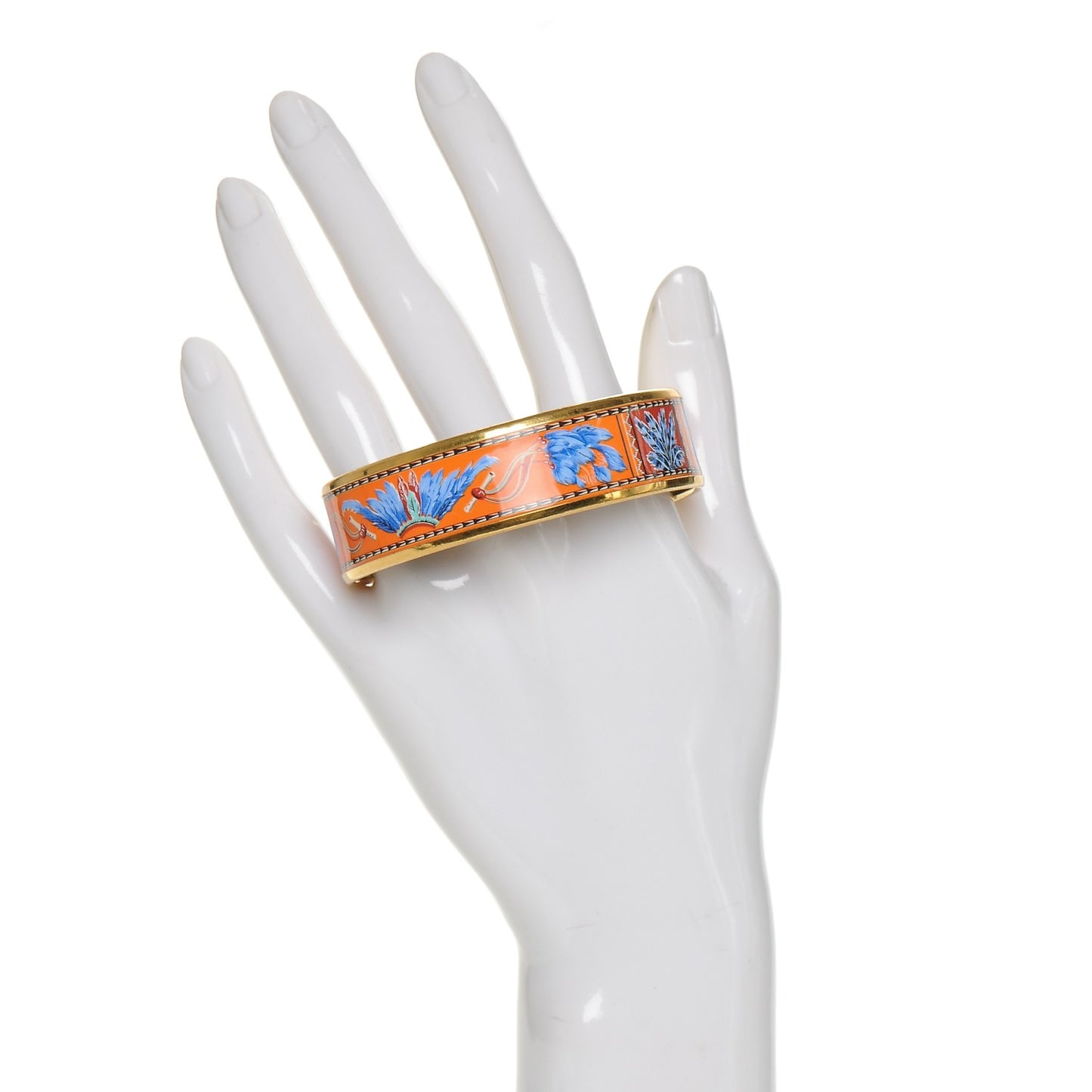 Enamel Printed Wide Brazil Bracelet 62
