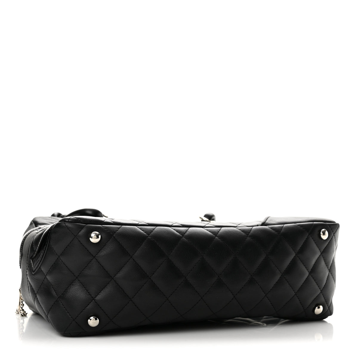 Chanel Calfskin Quilted Large Cambon Bowler Black 4 of 14