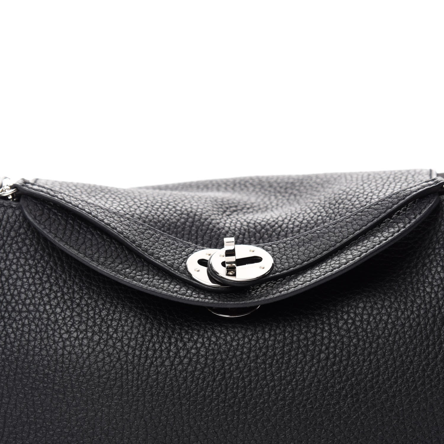 Hermes Taurillon Clemence Lindy 26 Black 10 of 11
