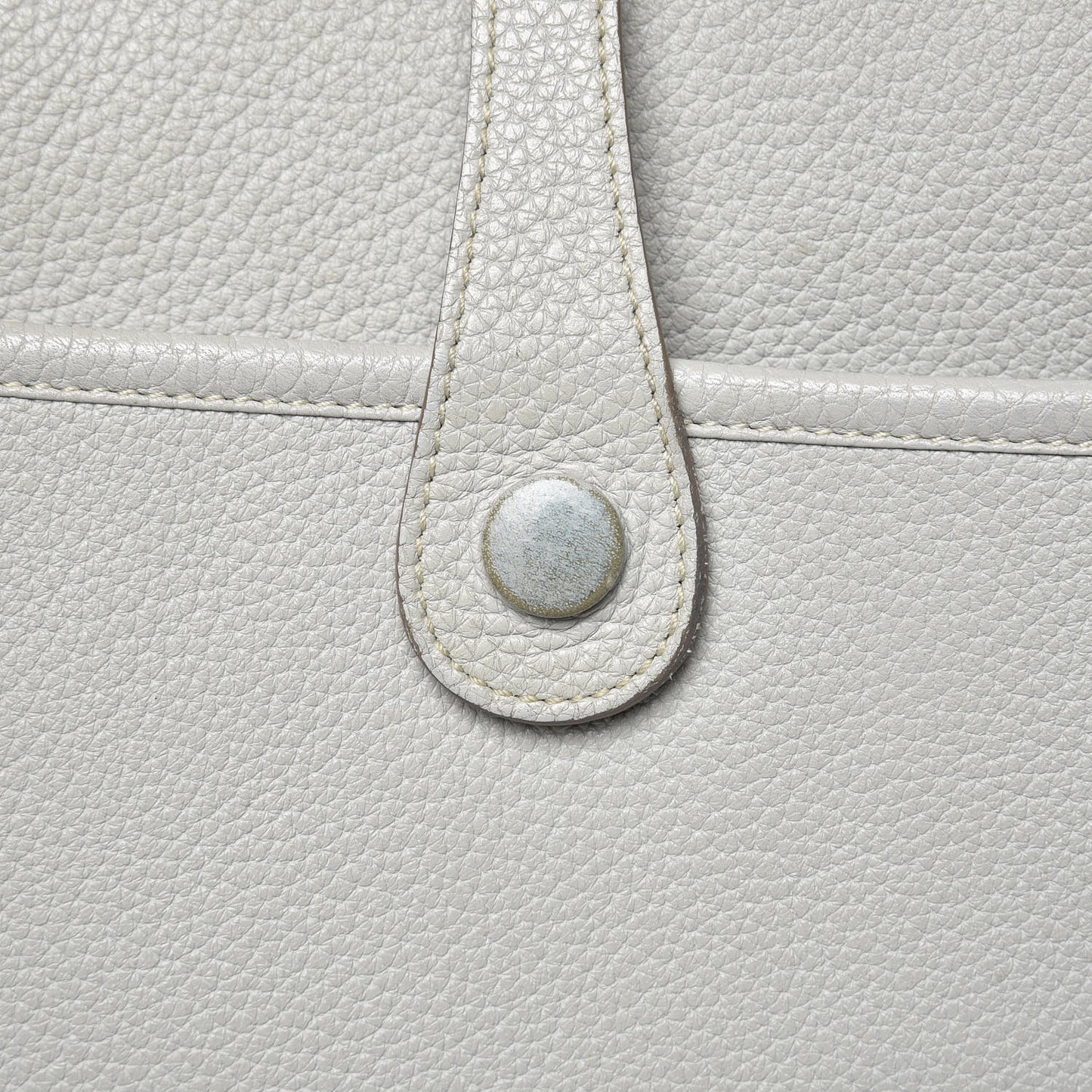Taurillon Clemence Evelyne III PM Gris Perle Bleu Lin