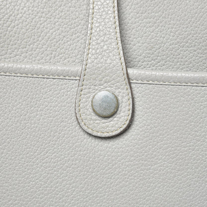 Hermes Taurillon Clemence Evelyne III PM Gris Perle Bleu Lin 8 of 12