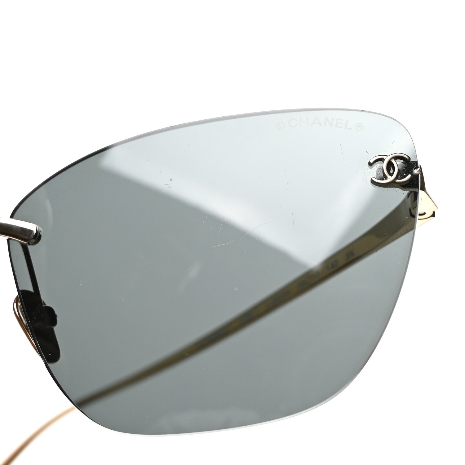 Chanel Titanium Cat Eye CC Sunglasses 4286-T Gris Clair 7 of 8