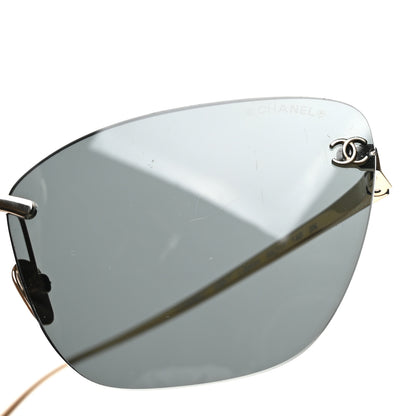 Chanel Titanium Cat Eye CC Sunglasses 4286-T Gris Clair 7 of 8