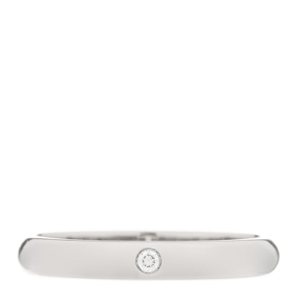Cartier Platinum Diamond 2.6mm 1895 Wedding Band Ring 46 3.75 1 of 5