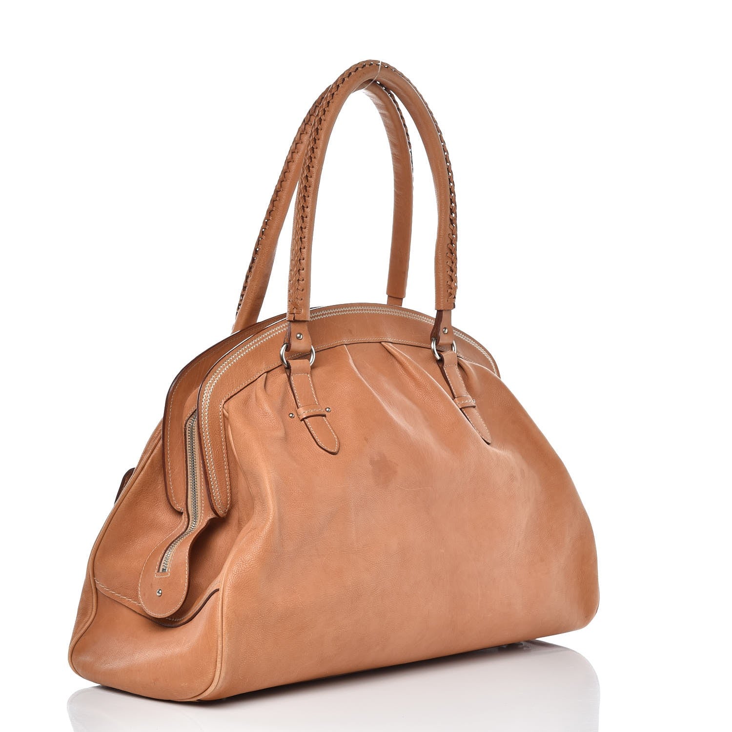 Christian Dior Calfskin Saddle Bowler Tan 3 of 17