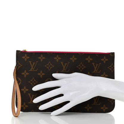 Louis Vuitton Monogram Neverfull MM GM Pochette Pivoine 2 of 9