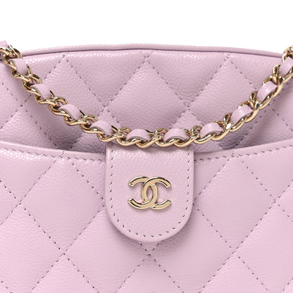 Chanel Caviar Quilted Chain Camera Bag Light Purple 7 of 9