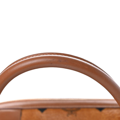 MCM Visetos Small Boston Bag Cognac 14 of 17