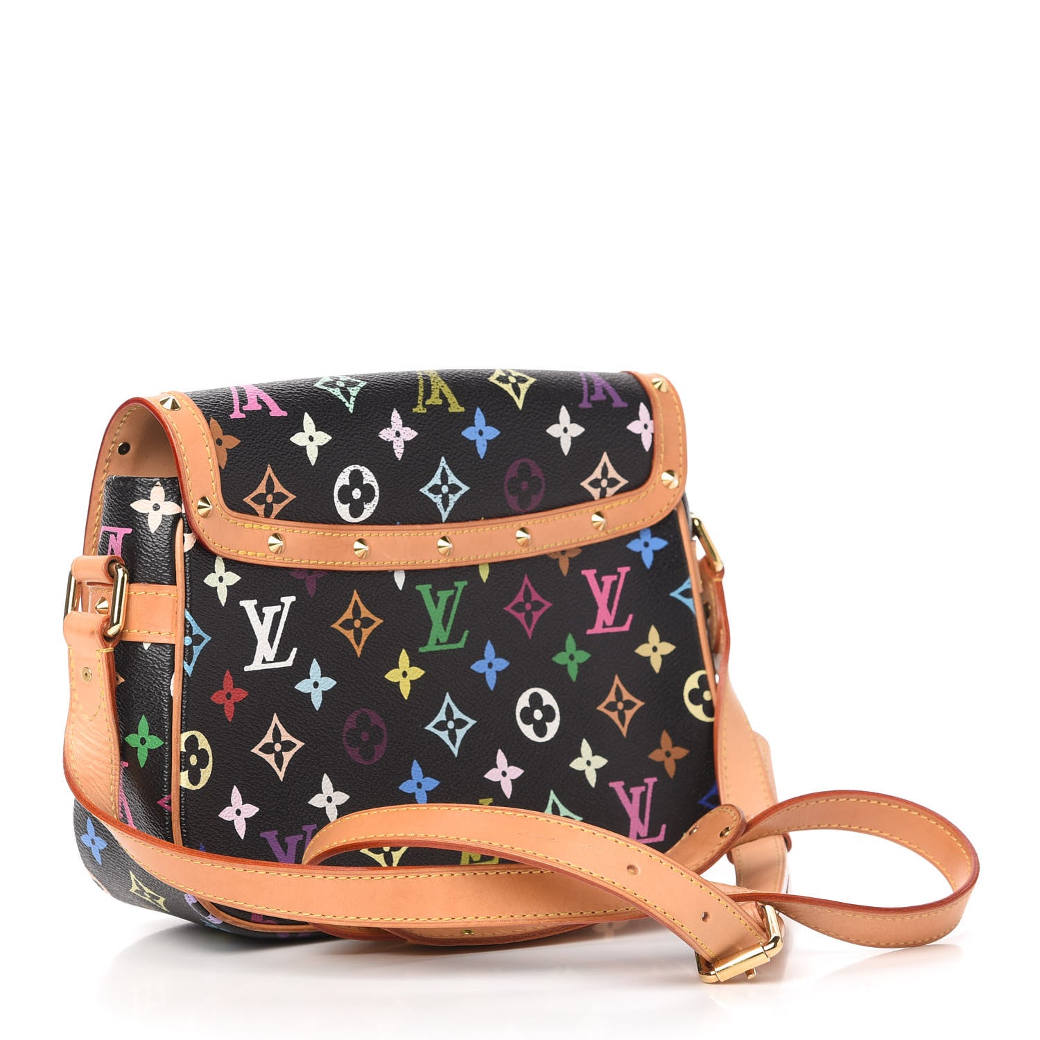 Louis Vuitton Monogram Multicolor Sologne Black 3 of 11