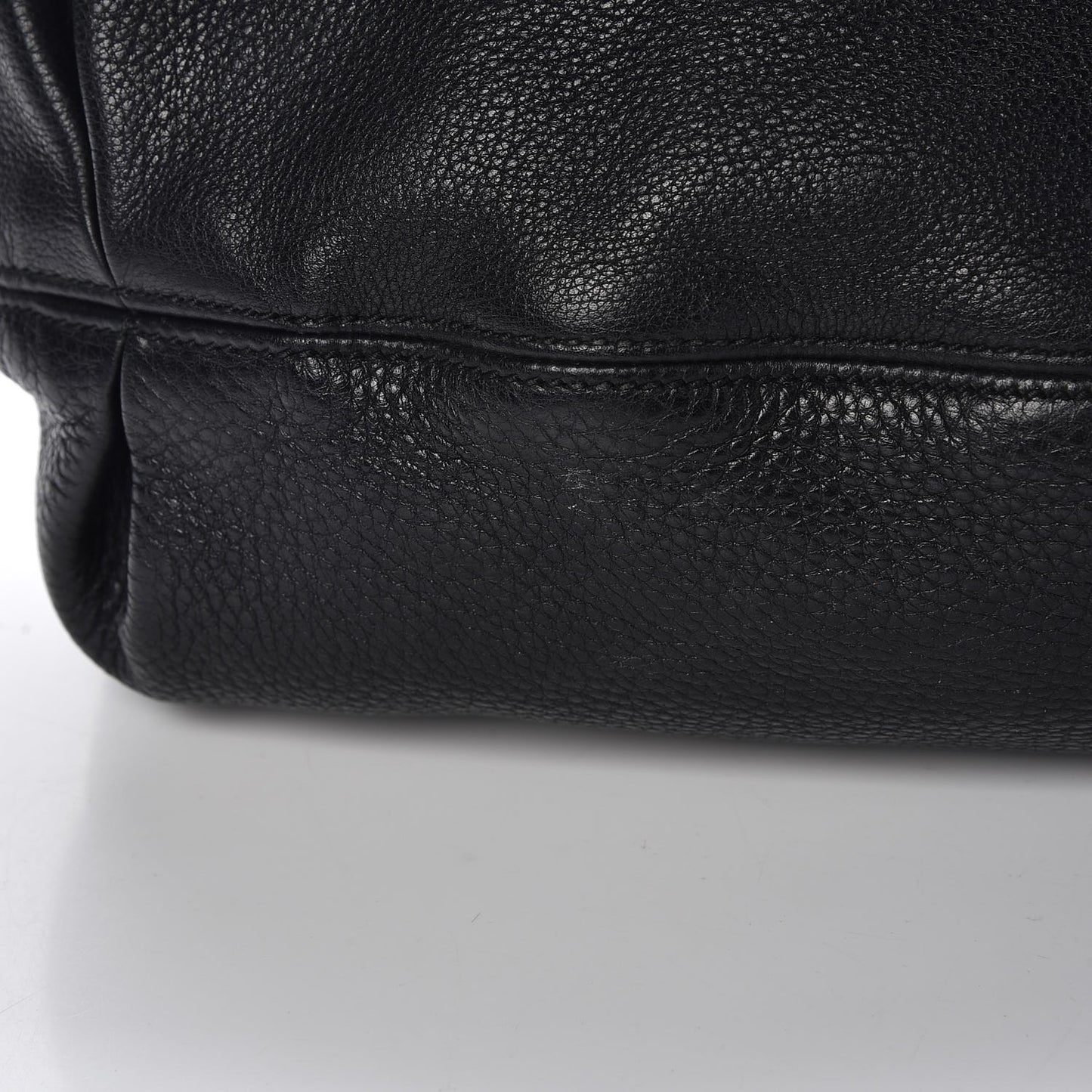 Pebbled Calfskin Soho Hobo Black
