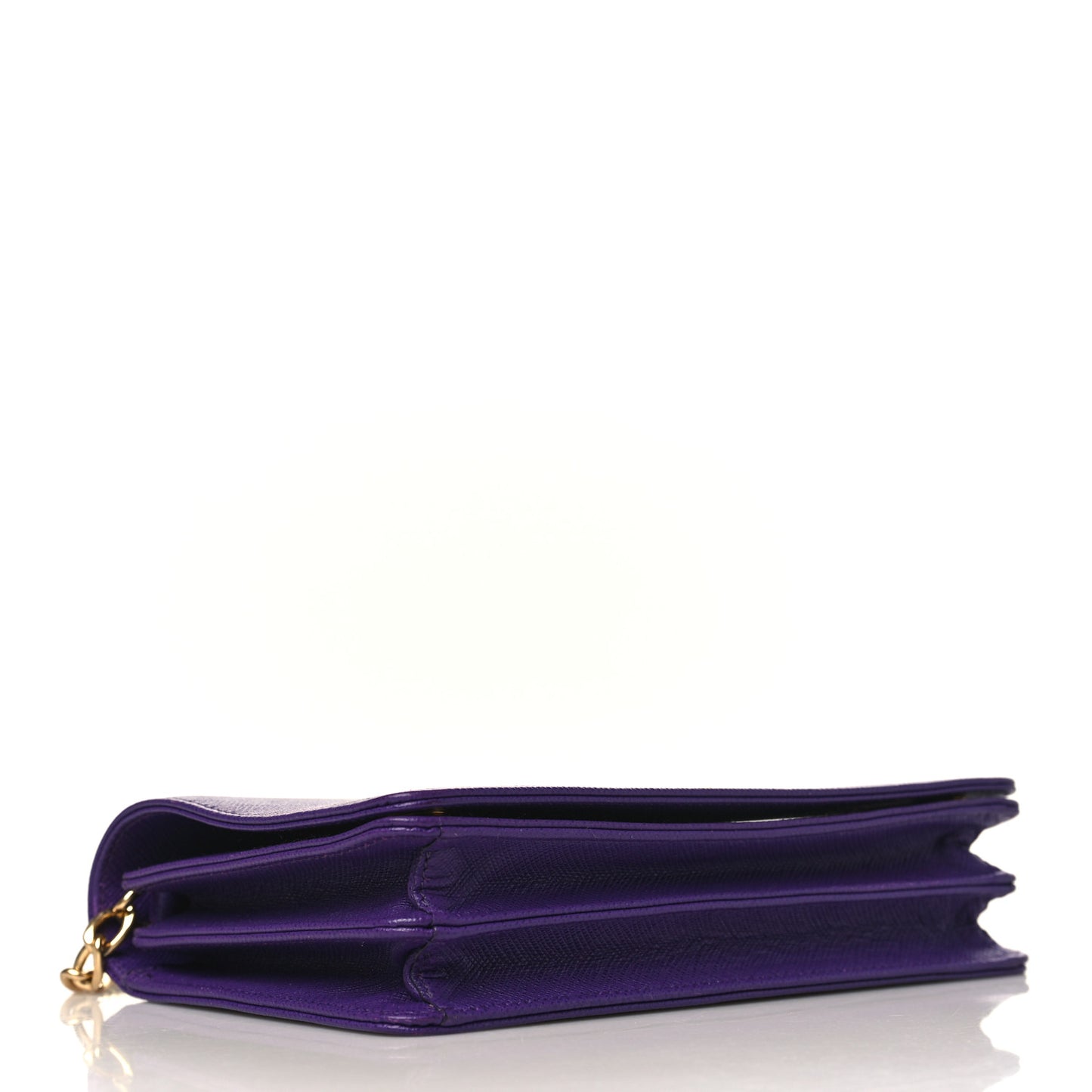 Saffiano Lux Chain Wallet Viola