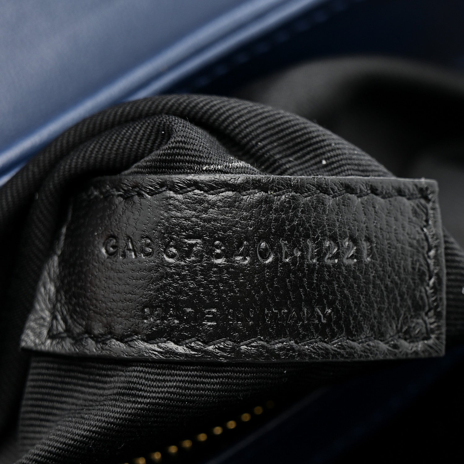 Saint Laurent Calfskin Y Quilted Monogram Toy Loulou Crossbody Bag Blue Charron 8 of 12