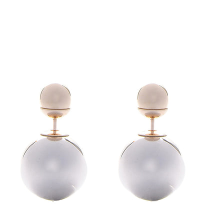 Christian Dior Mise En Dior Tribal Earrings Silver Gold 1 of 4