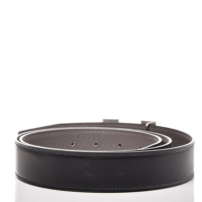 Hermes Box Togo 32mm H Belt 95 Black Etain 3 of 7
