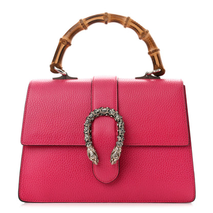 Gucci Dollar Calfskin Crystal Web Medium Dionysus Bamboo Top Handle Bag Box Pink Black Diamond 1 of 11