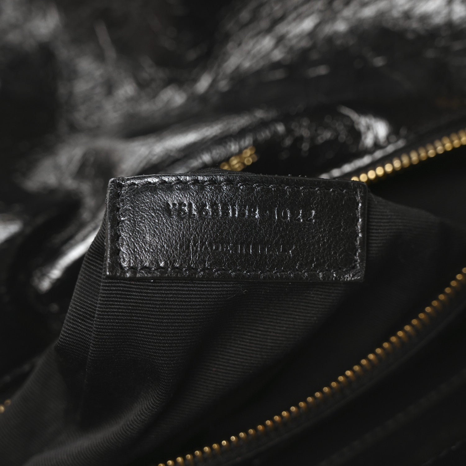 Saint Laurent Crinkled Calfskin Matelasse Monogram Medium Niki Chain Satchel Black 7 of 10