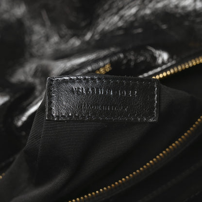 Saint Laurent Crinkled Calfskin Matelasse Monogram Medium Niki Chain Satchel Black 7 of 10