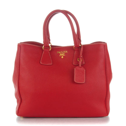Prada Vitello Daino Tote Rosso 1 of 8