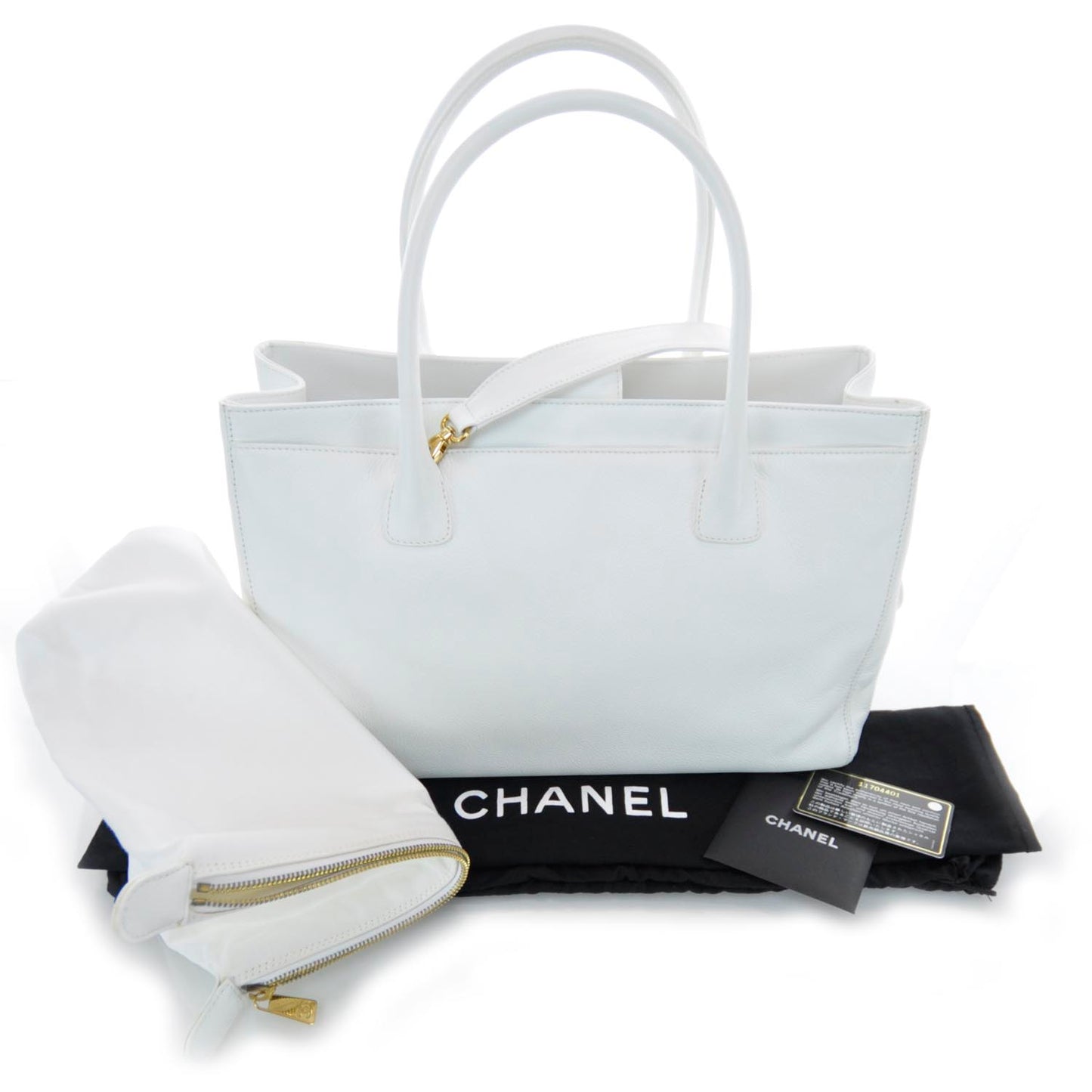Caviar Cerf Executive Shopper Tote White