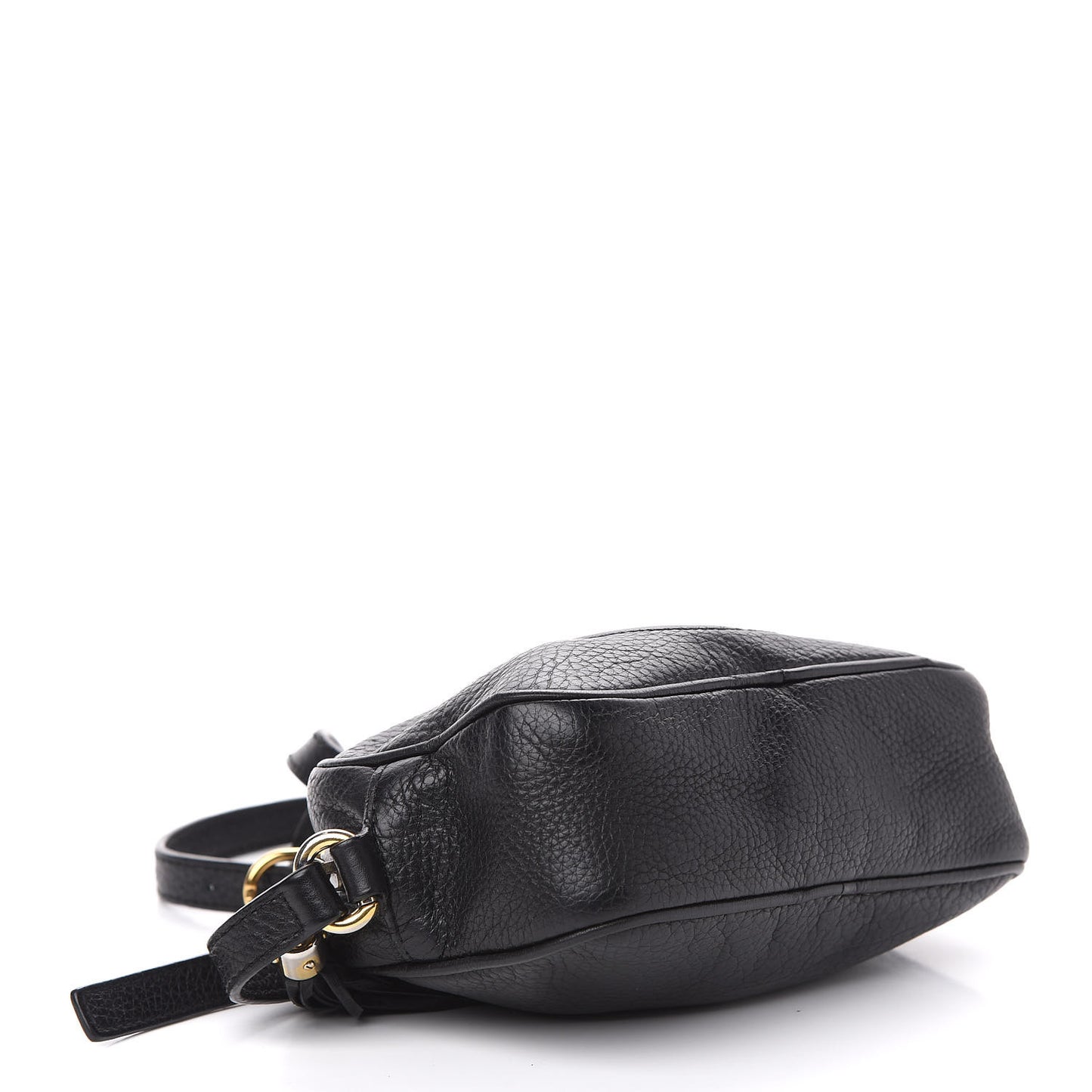 Pebbled Calfskin Mini Soho Disco Bag Black
