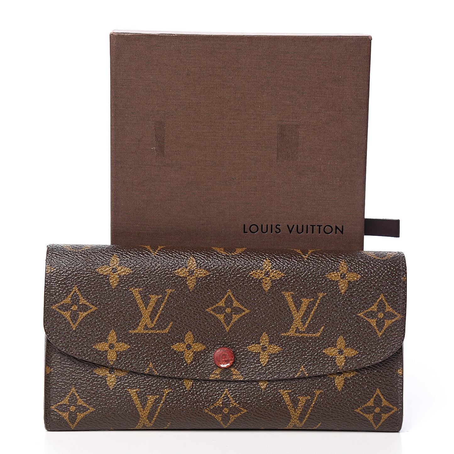 Monogram Emilie Wallet Red