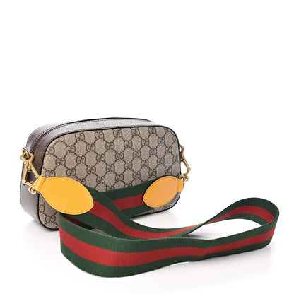Gucci GG Supreme Monogram Web Neo Vintage Shoulder Bag Beige New Acero Crop 3 of 10
