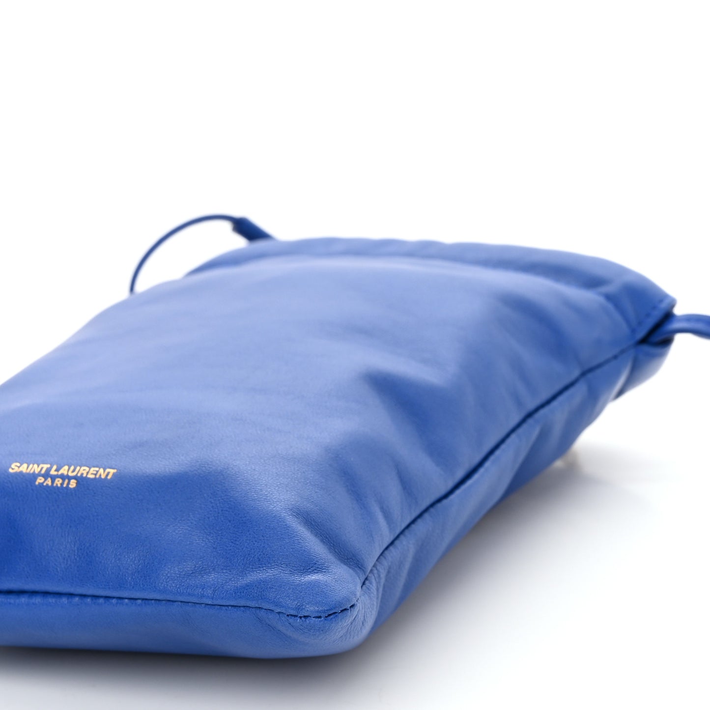 Lambskin Paris Drawstring Pouch Bleu Majorelle