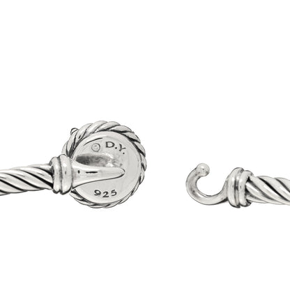 David Yurman Sterling Silver Pearl 3mm Chatelaine Bracelet 3 of 3