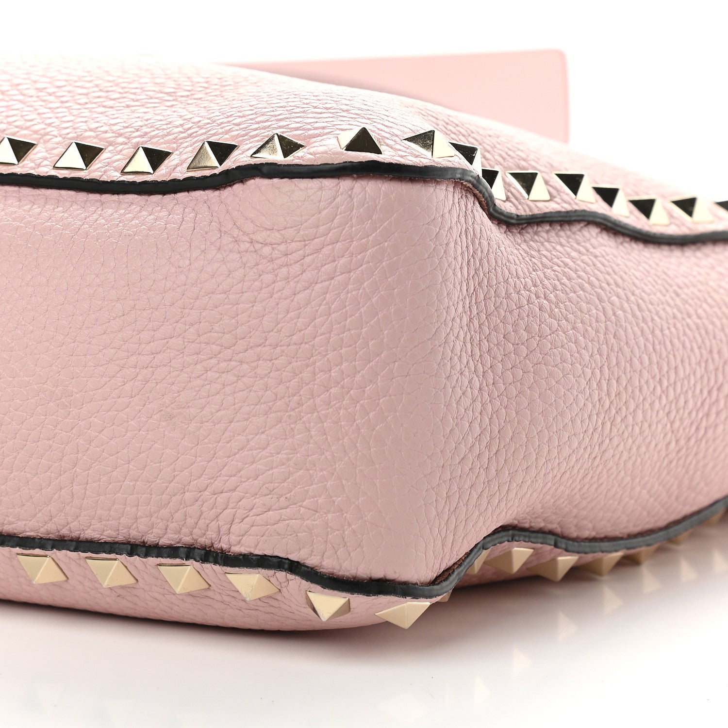Valentino Garavani Pebbled Calfskin Small Rockstud Flip-Lock Messenger Bag Water Rose 6 of 11