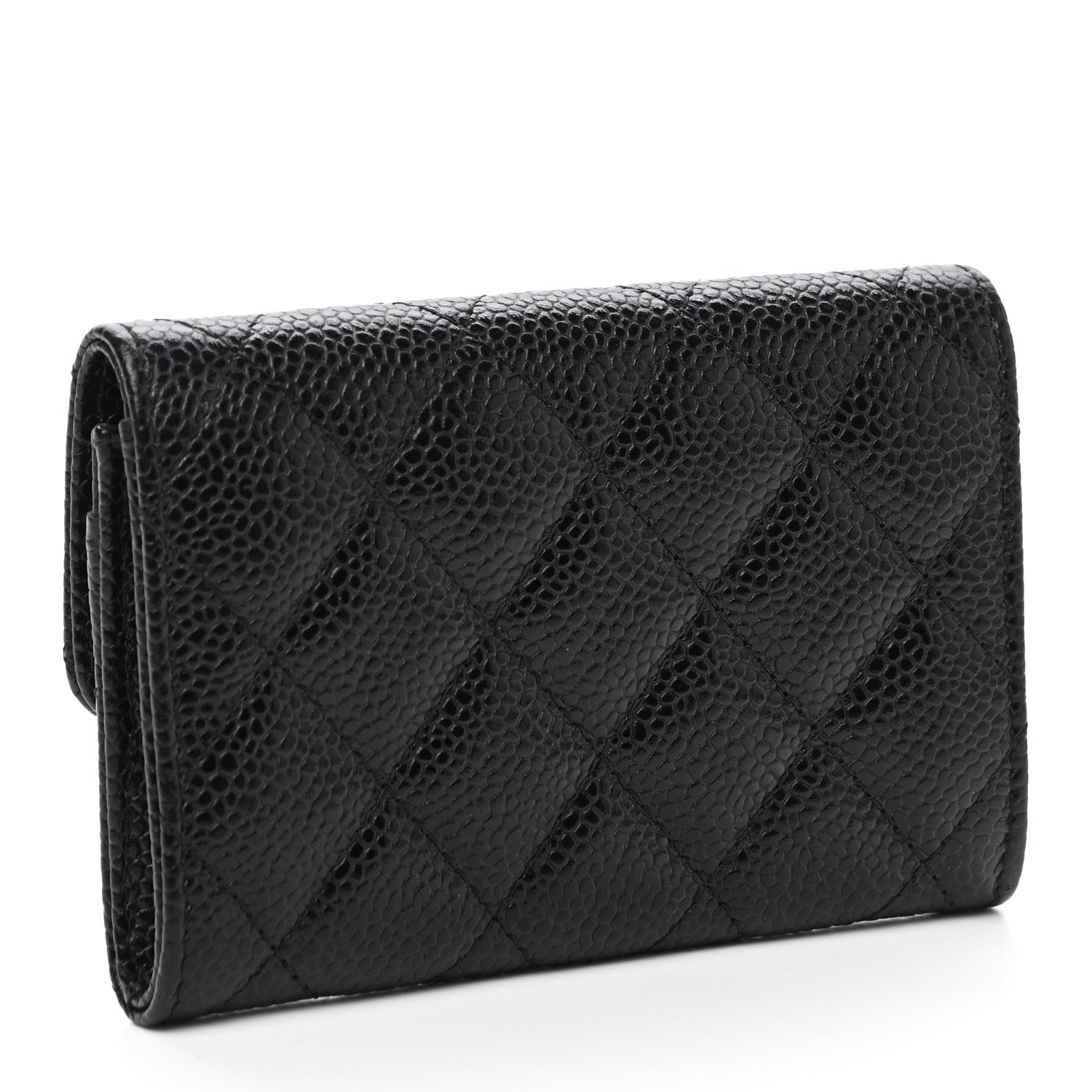 Chanel Caviar Quilted Flap Card Holder Black 3 of 8