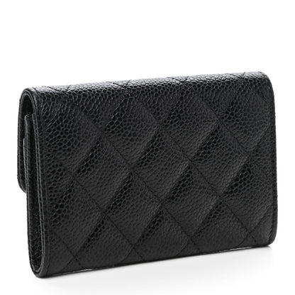 Chanel Caviar Quilted Flap Card Holder Black 3 of 8