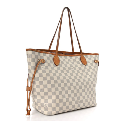 Louis Vuitton Damier Azur Neo Neverfull MM Rose Ballerine 4 of 11
