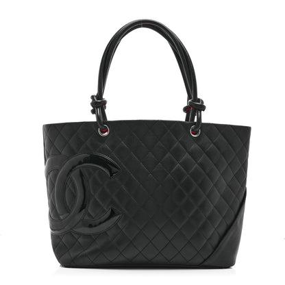 Chanel Calfskin Quilted Large Cambon Tote Black 1 of 10