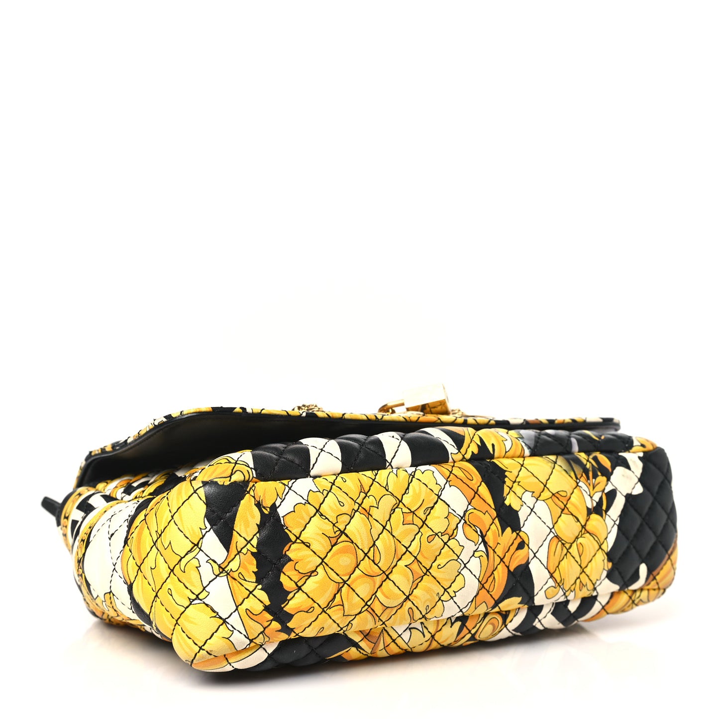 Nappa Barocco Printed Icon Shoulder Bag Black Gold