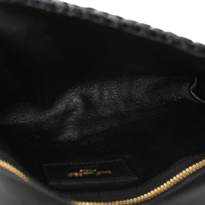 Saint Laurent Raffia Monogram Tassel Kate 99 Black 5 of 12