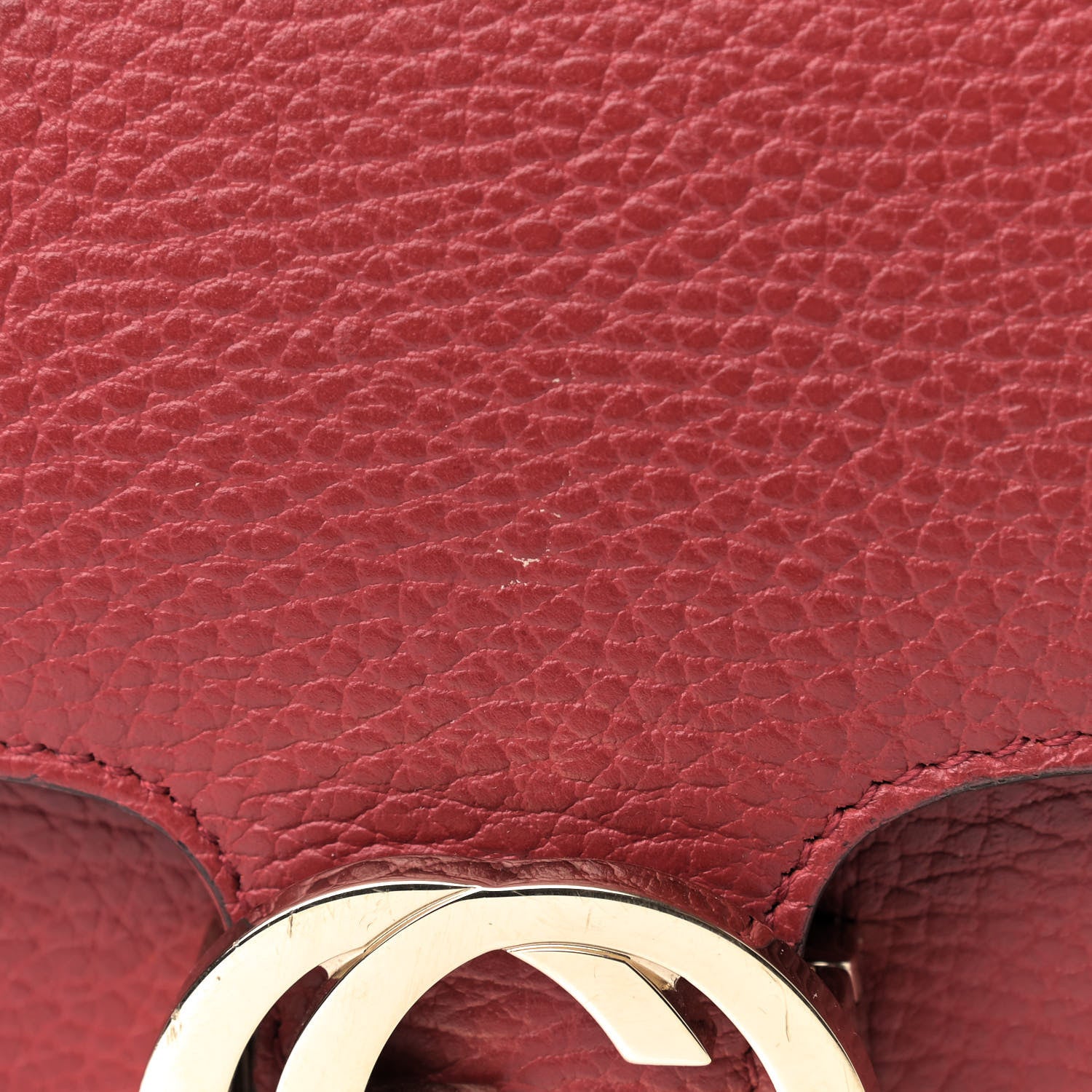 Gucci Dollar Calfskin Small Interlocking G Shoulder Bag Red 10 of 15
