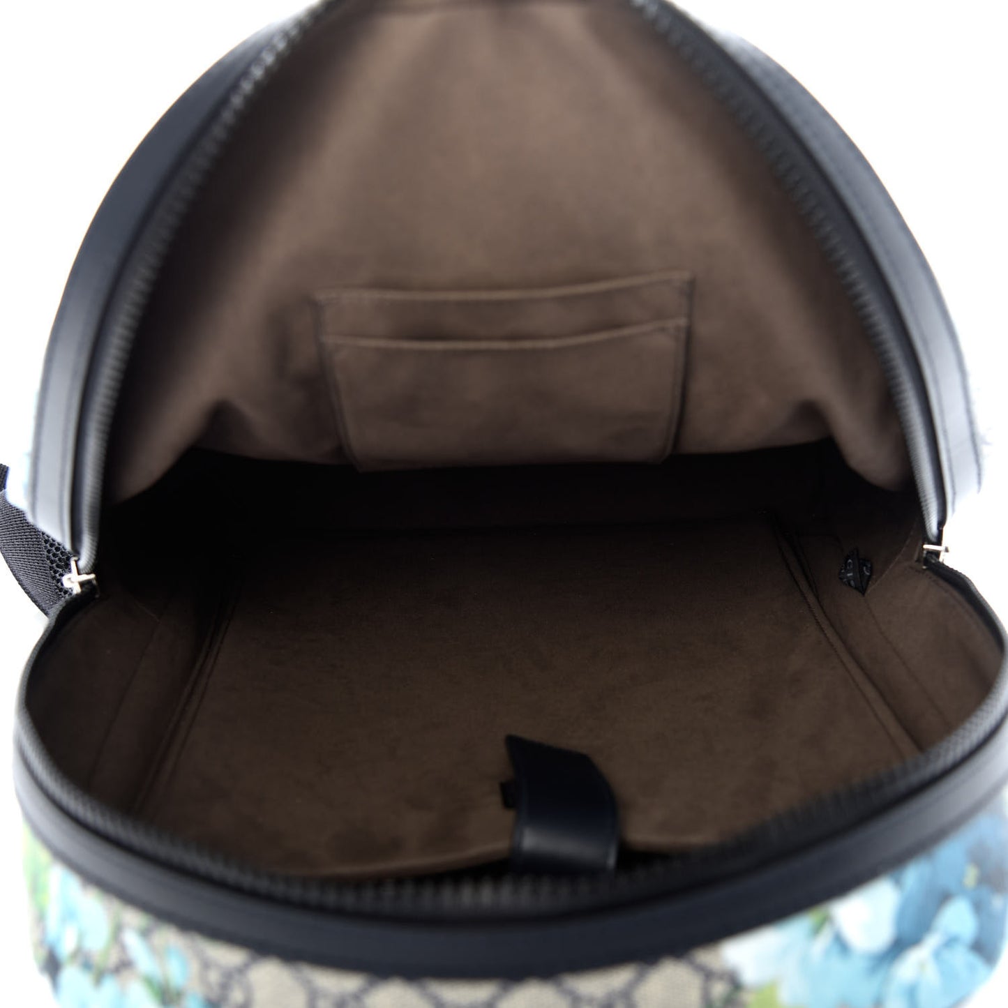 GG Supreme Monogram Blooms Medium Day Backpack Beige Blue Navy