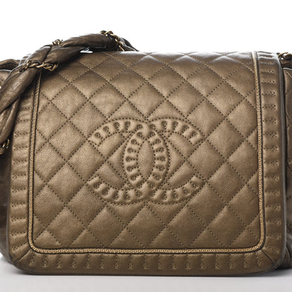 Chanel Metallic Calfskin Quilted Istanbul Accordion Flap Gold 10 of 10