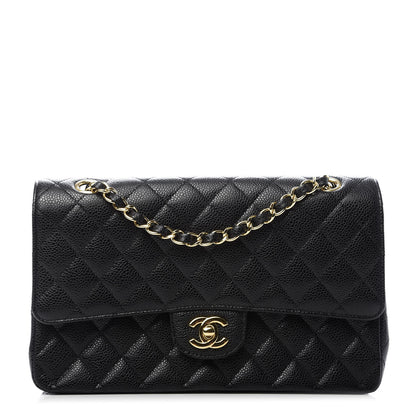Chanel Caviar Quilted Medium Double Flap Black 1 of 9