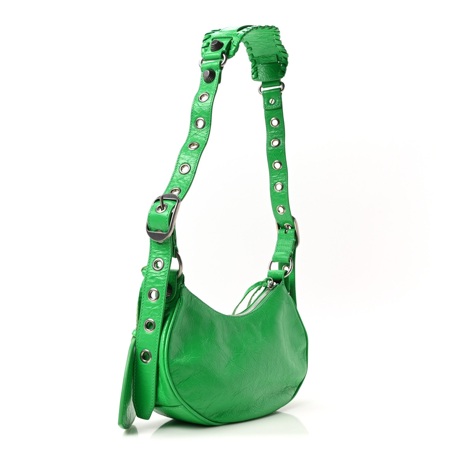 Balenciaga Agneau Arena Le Cagole Shoulder Bag XS Vivid Green 4 of 12