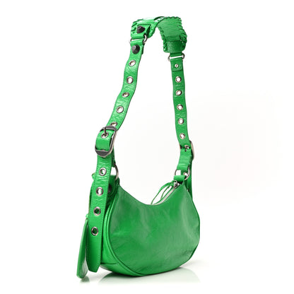 Balenciaga Agneau Arena Le Cagole Shoulder Bag XS Vivid Green 4 of 12