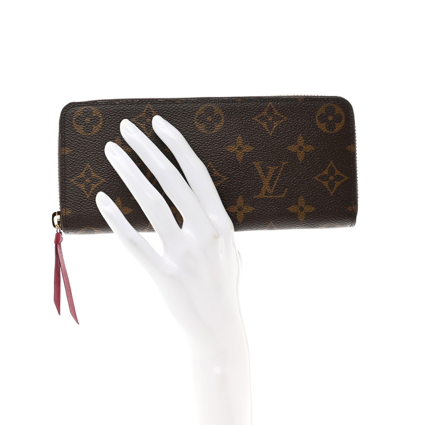 Monogram Clemence Wallet Fuchsia