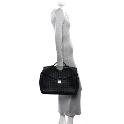 Bottega Veneta Intrecciato Briefcase Black 2 of 11