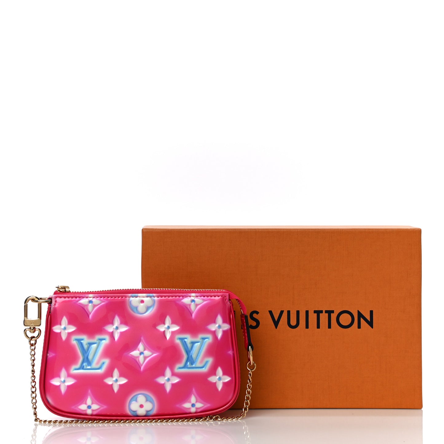 Vernis Valentine Mini Pochette Accessories Fuchsia Neon