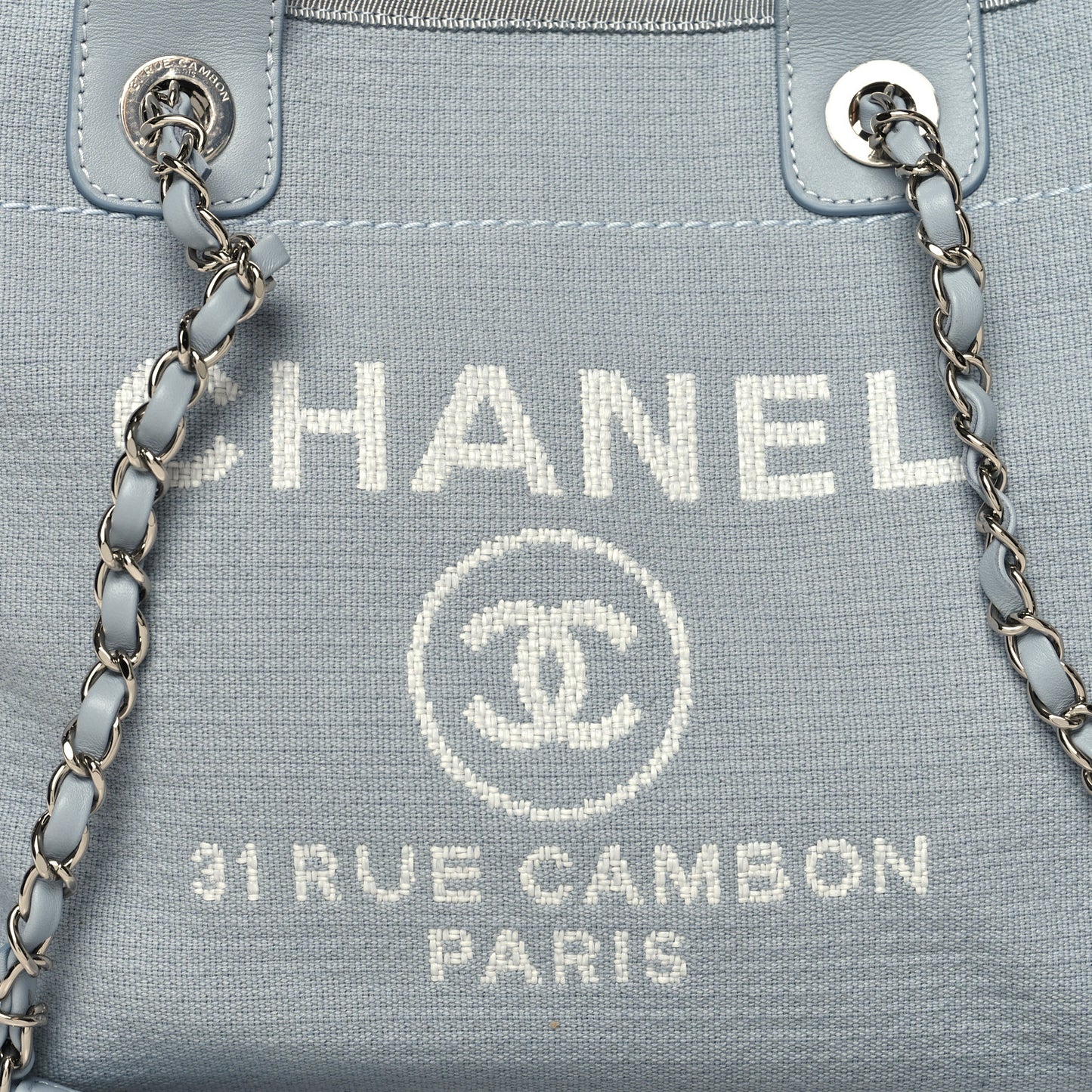 Mixed Fibers Medium Deauville Tote Light Blue