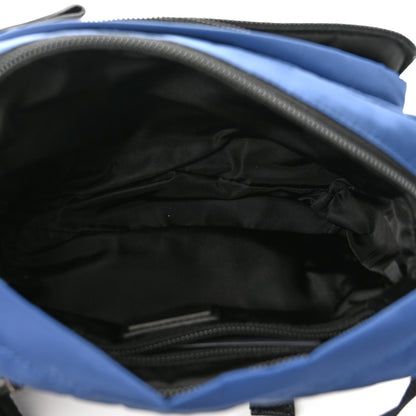 Prada Nylon Saffiano Racing Logo Camera Crossbody Bag Blue Black 5 of 11