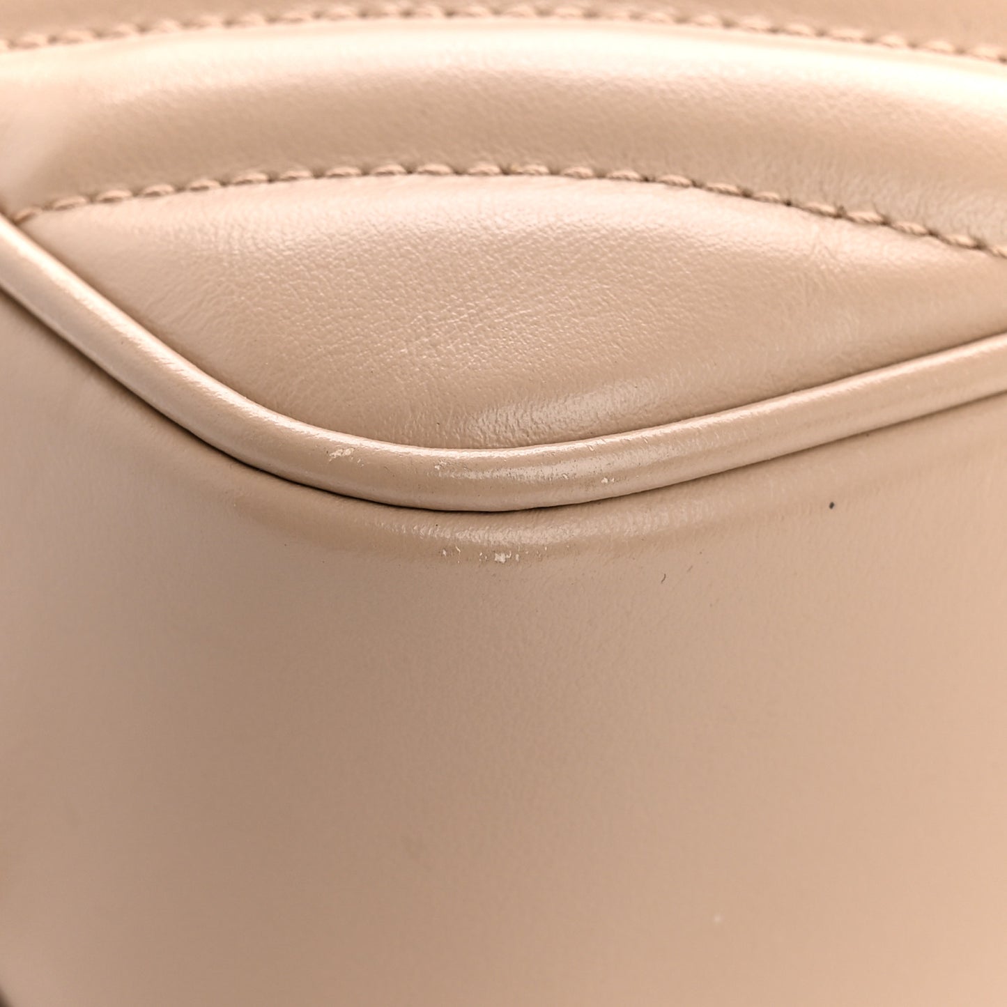 Calfskin Matelasse Monogram Lou Camera Bag Dark Beige