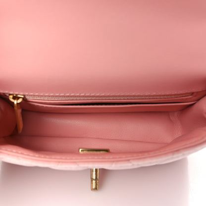 Chanel Velvet Enamel Mini Flap Light Pink 5 of 10
