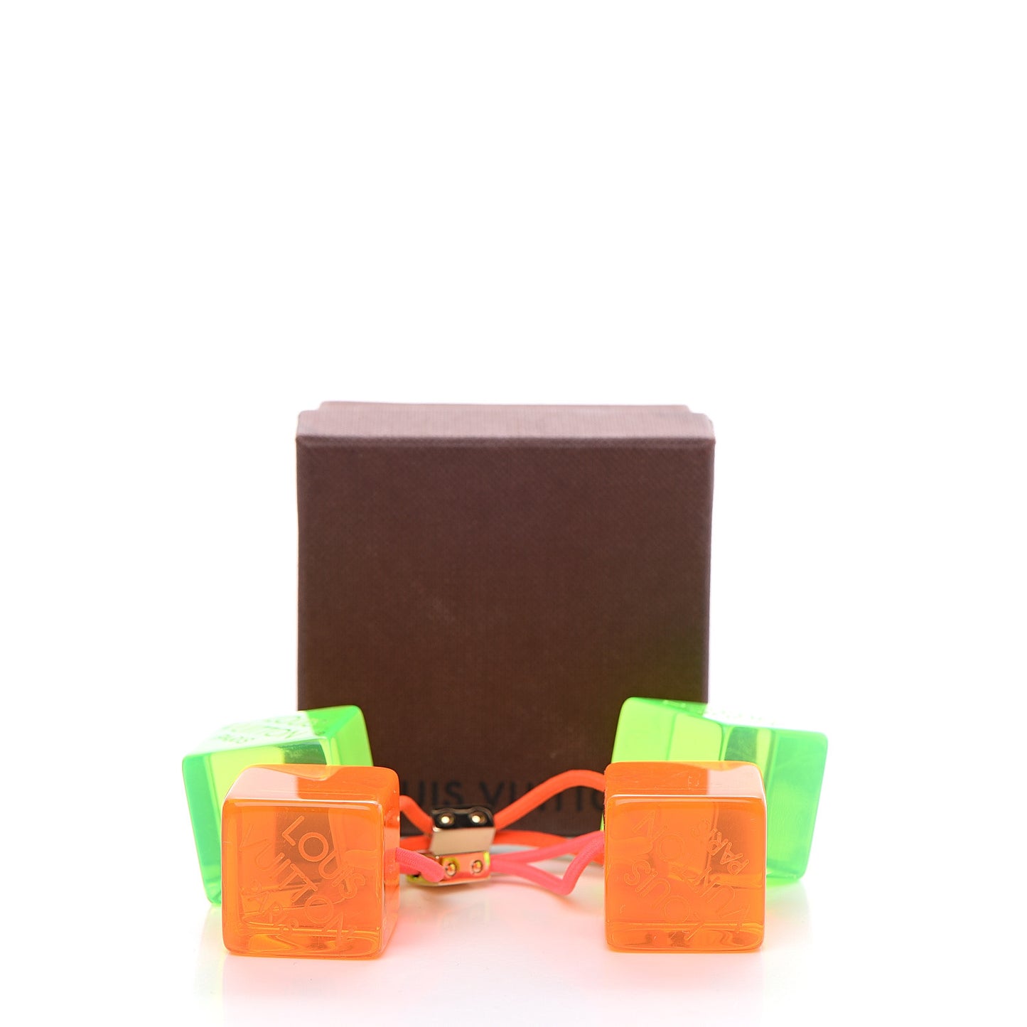 Resin Fluo Robert Wilson Hair Cubes Green Orange